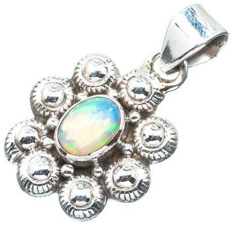 Sterling silver pendant - ETHIOPIAN OPAL - Dreams Collection