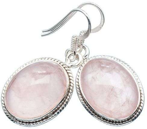 Sterling silver earrings - ROSE QUARTZ - Dreams Collection