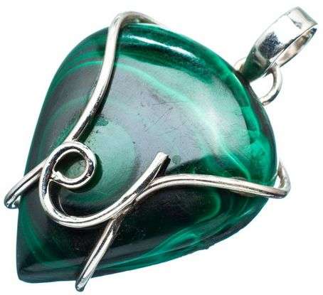 Sterling silver pendant - MALACHITE - Dreams Collection