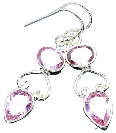 Sterling silver earrings - PINK QUARTZ - Dreams Collection