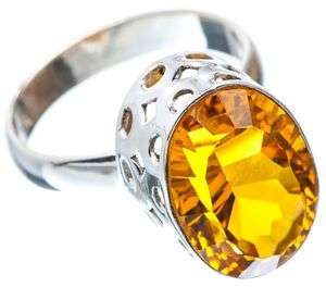 Sterling silver ring - CITRINE - Dreams Collection (size 6.25 / M to N)