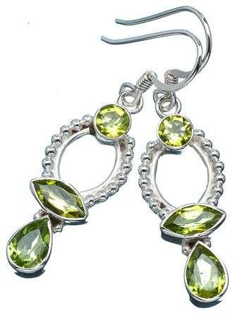 Sterling silver earrings - PERIDOT - Dreams Collection