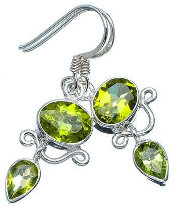 Sterling silver earrings - PERIDOT - Dreams Collection