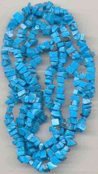 Natural HOWLITE BLUE chipstrand +-90cm