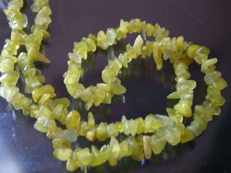 Natural LEMON JADE chipstrand +-90cm