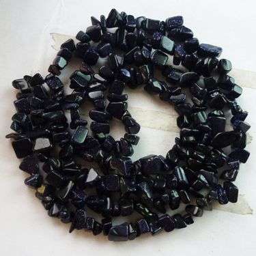 BLUE GOLDSTONE chipstrand +-90cm
