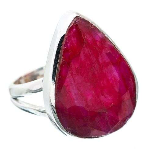 Sterling silver ring - RUBY - Dreams Collection (size 7 / O)