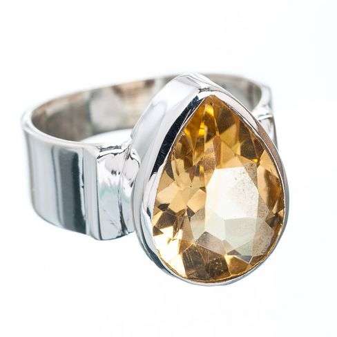 Sterling silver ring - CITRINE - Dreams Collection (size 6 / M)