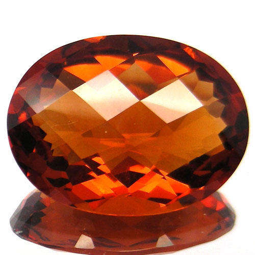 25.74 cts CITRINE checkerboard oval facet (Brazil)