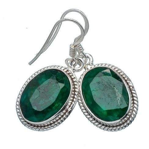 Sterling silver earrings - EMERALD - Dreams Collection