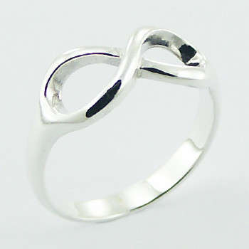 Sterling silver ring - INFINITY (size 7)