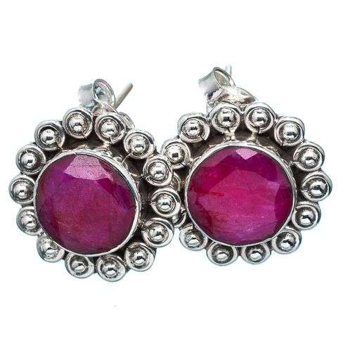 Sterling silver earrings - RUBY - Dreams Collection
