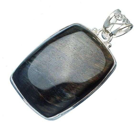 Sterling silver pendant - BLUE TIGER EYE - Dreams Collection