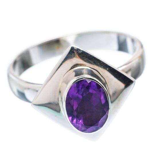 Sterling silver ring - AMETHYST - Dreams Collection (size 8.25 / Q to Q half)