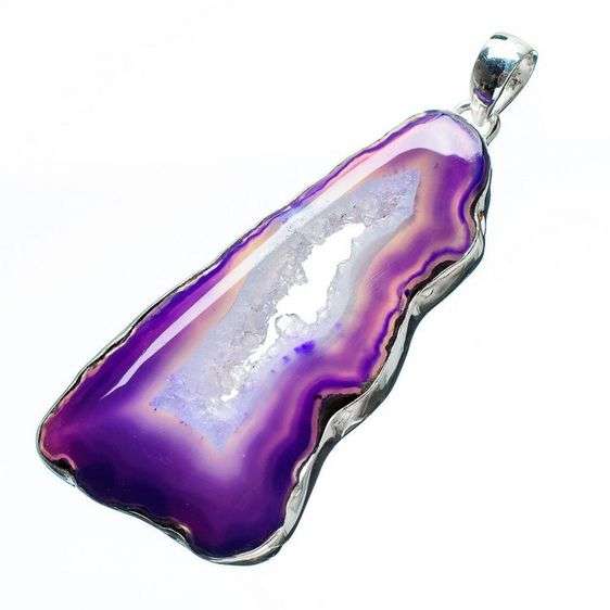 Sterling silver pendant - BOTSWANA AGATE - Dreams Collection