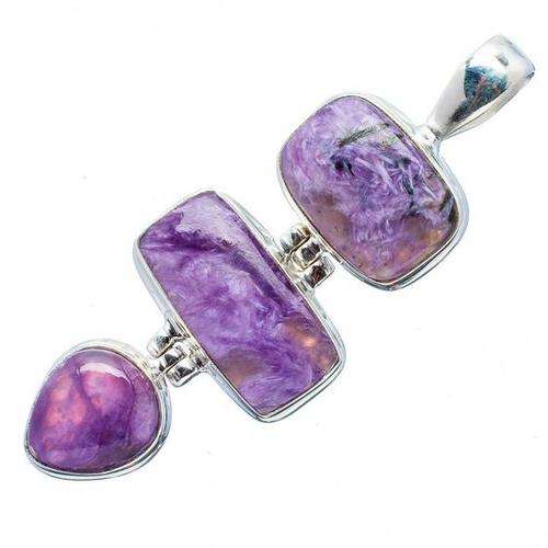Sterling silver pendant - CHAROITE - Dreams Collection