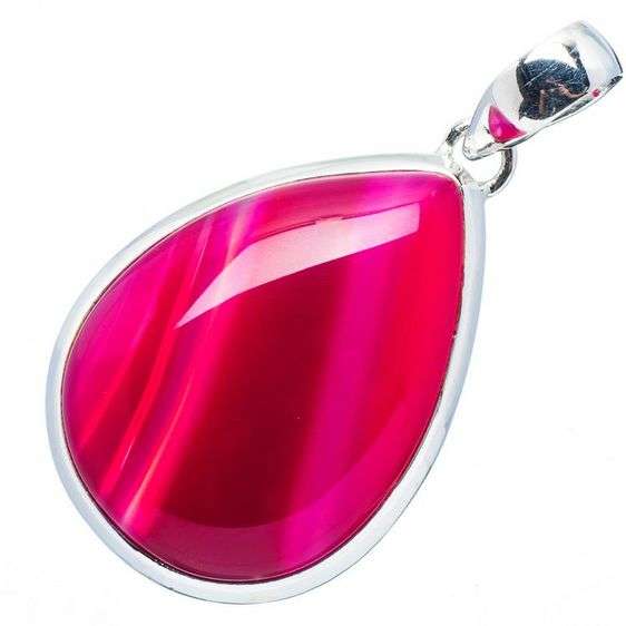 Sterling silver pendant - BOTSWANA AGATE - Dreams Collection