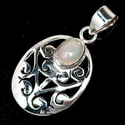 Sterling silver pendant - ETHIOPIAN OPAL - Dreams Collection