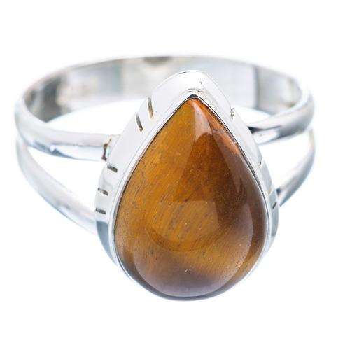 Sterling silver ring - TIGERS EYE - Dreams Collection (size 8.5 / Q half)