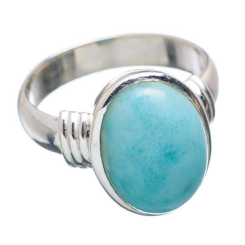 Sterling silver ring - LARIMAR - Dreams Collection (size 7.25 / O to P)