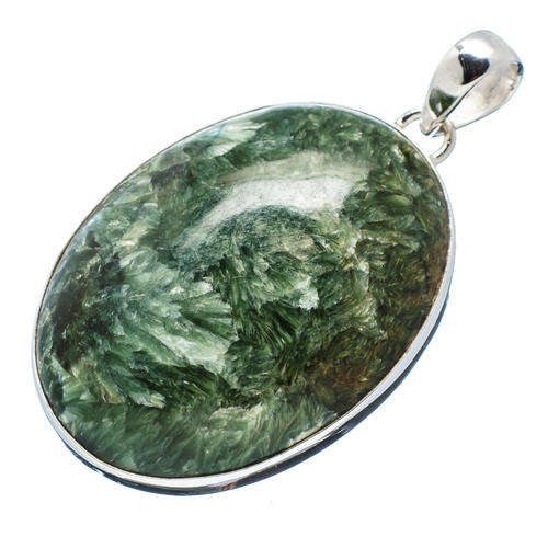 Sterling silver pendant - SERAPHANITE - Dreams Collection