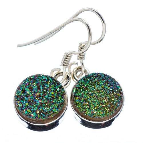 Sterling silver earrings - TITANIUM DRUZY - Dreams Collection