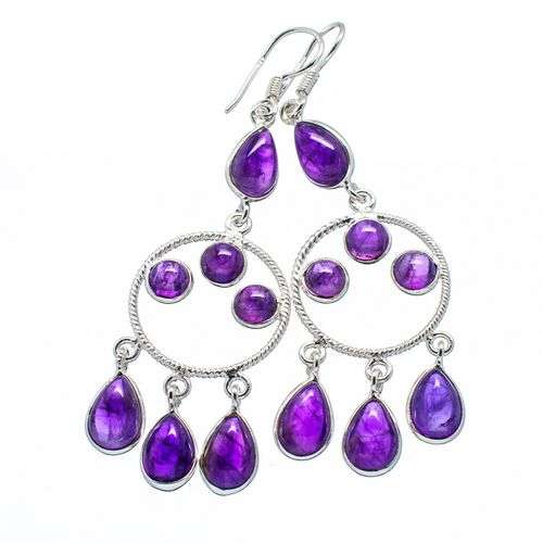 Sterling silver earrings - AMETHYST - Dreams Collection