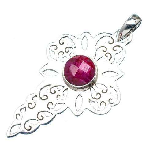 Sterling silver pendant - RUBY - Dreams Collection