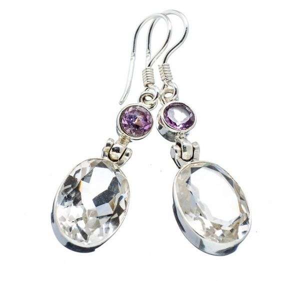 Sterling silver earrings - QUARTZ & AMETHYST - Dreams Collection