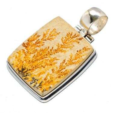 Sterling silver pendant - DENDRITE - Dreams Collection