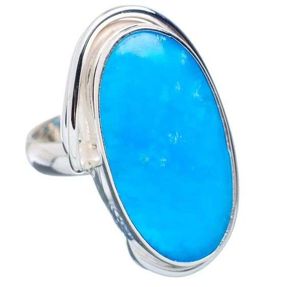 Sterling silver ring - SMITHSONITE - Dreams Collection (size 6.25 / M to N)
