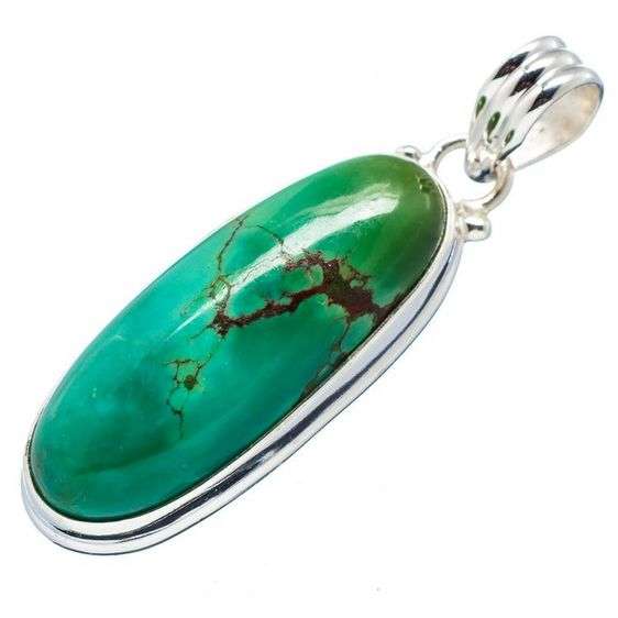 Sterling silver pendant - TIBETAN TURQUOISE - Dreams Collection