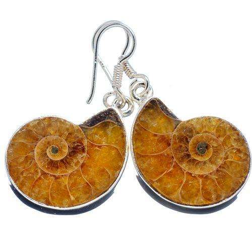 Sterling silver earrings - AMMONITE (FOSSIL) - Dreams Collection