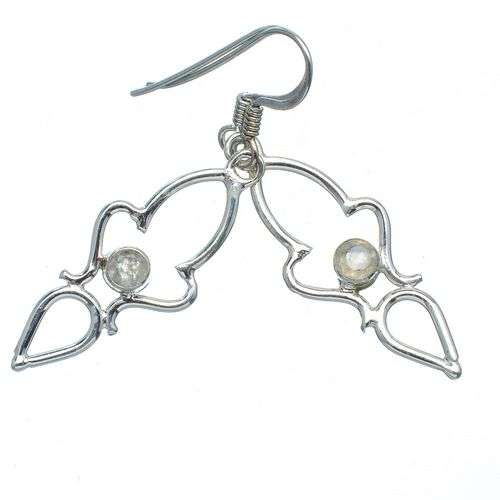 Sterling silver earrings - RAINBOW MOONSTONE - Dreams Collection