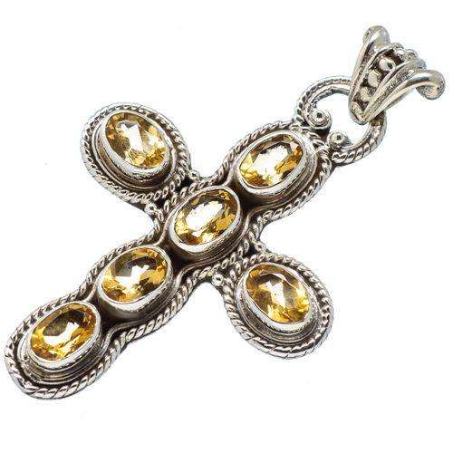Sterling silver pendant - CITRINE - Dreams Collection