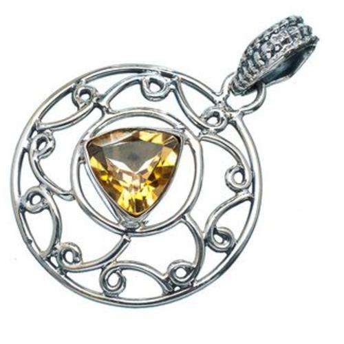 Sterling silver pendant - CITRINE - Dreams Collection