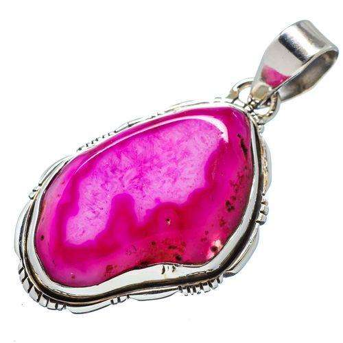 Sterling silver pendant - BOTSWANA AGATE SLICE - Dreams Collection