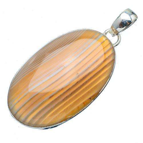 Sterling silver pendant - BOTSWANA AGATE - Dreams Collection