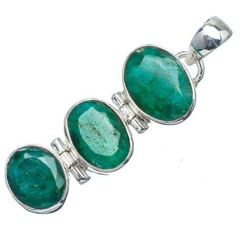 Sterling silver pendant - EMERALD - Dreams Collection