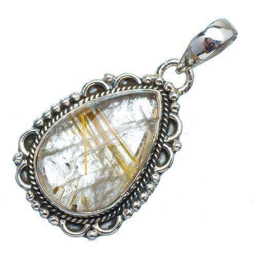 Sterling silver pendant - RUTILATED QUARTZ - Dreams Collection