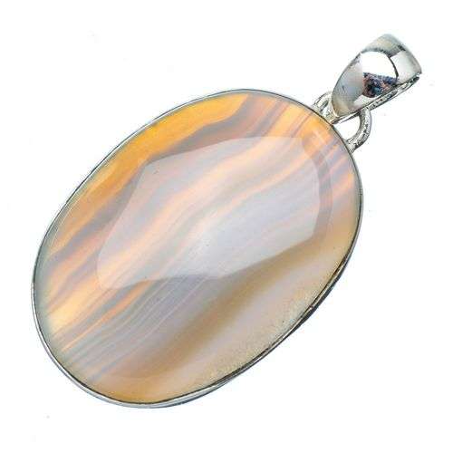 Sterling silver pendant - BOTSWANA AGATE - Dreams Collection