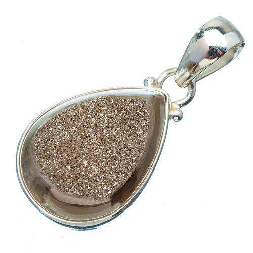 Sterling silver pendant - PYRITE DRUZY - Dreams Collection