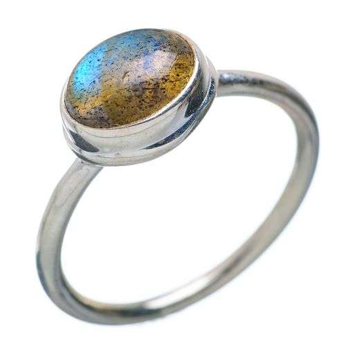 Sterling silver ring - LABRADORITE - Dreams Collection (size 8.25 / Q to Q half)