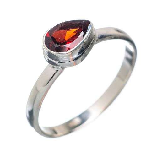 Sterling silver ring - GARNET - Dreams Collection (size 9.25 / R half to S half)