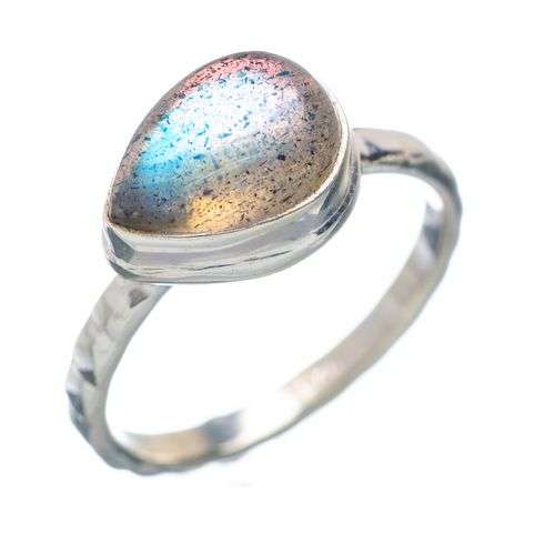 Sterling silver ring - LABRADORITE - Dreams Collection (size 6.25 / M to N)