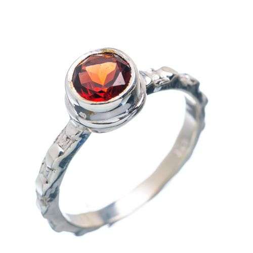 Sterling silver ring - GARNET - Dreams Collection (size 5.25 / J half to L)