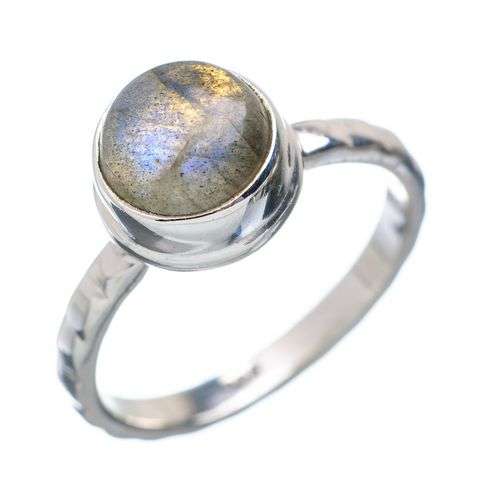Sterling silver ring - LABRADORITE - Dreams Collection (size 6.5 / N)