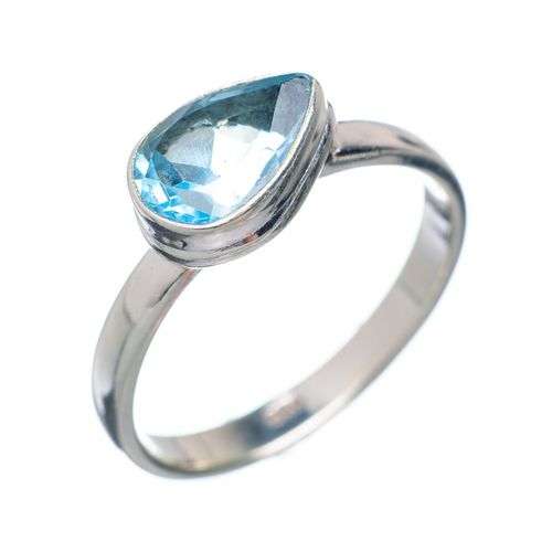 Sterling silver ring - BLUE TOPAZ - Dreams Collection (size 6.75 / N to O)