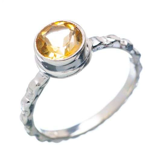 Sterling silver ring - CITRINE - Dreams Collection (size 7.25 / O to P)