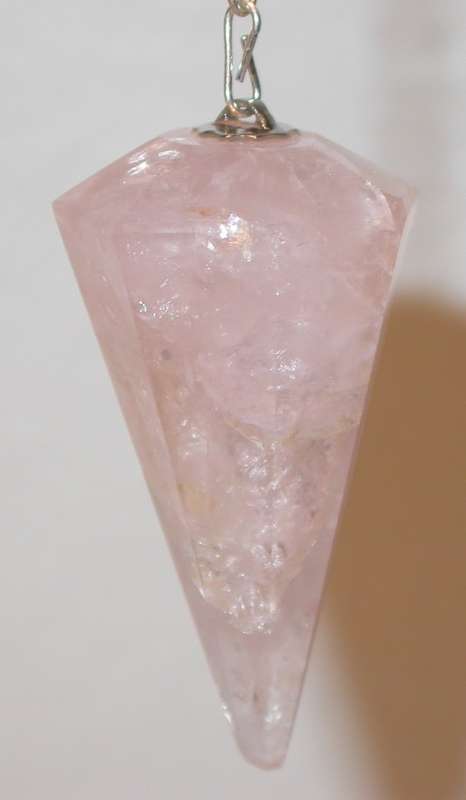 Natural ROSE QUARTZ pendulum